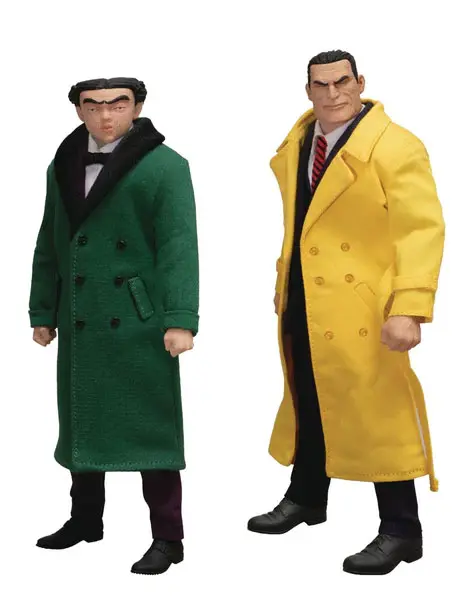 Dick Tracy Action Figures 1/12 Dick Tracy vs Flattop Set Cutie 17 cm poza produsului