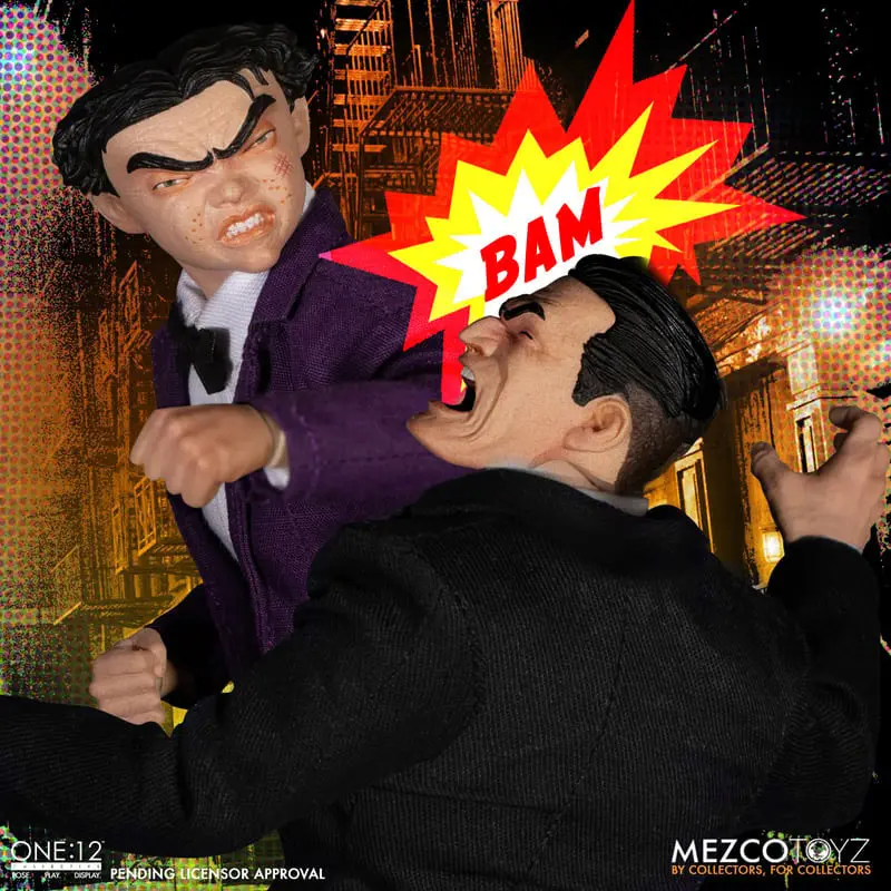 Dick Tracy Action Figures 1/12 Dick Tracy vs Flattop Set Cutie 17 cm poza produsului