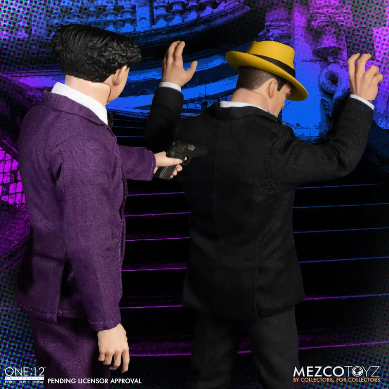 Dick Tracy Action Figures 1/12 Dick Tracy vs Flattop Set Cutie 17 cm poza produsului