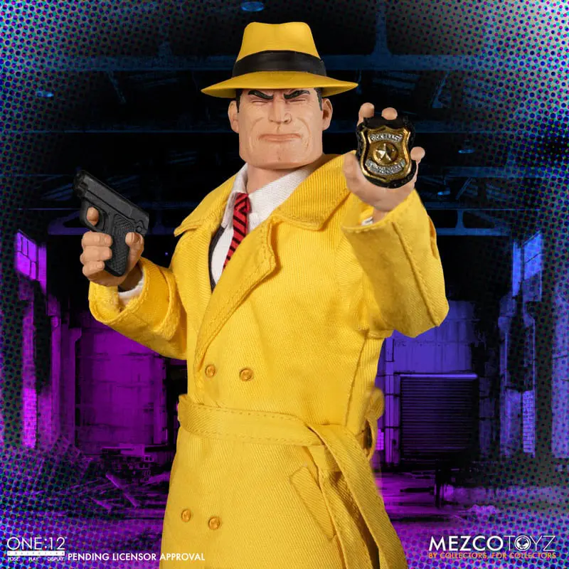 Dick Tracy Action Figures 1/12 Dick Tracy vs Flattop Set Cutie 17 cm poza produsului