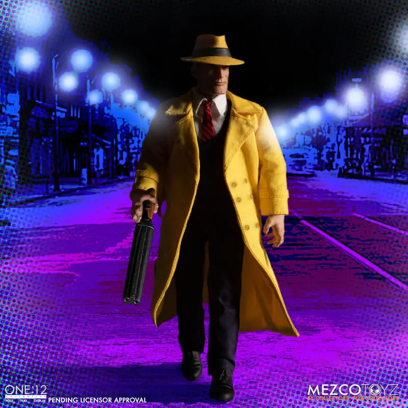 Dick Tracy Action Figures 1/12 Dick Tracy vs Flattop Set Cutie 17 cm poza produsului