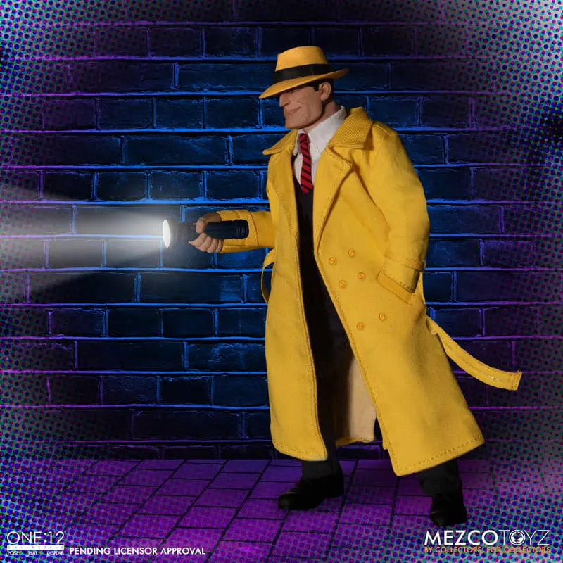 Dick Tracy Action Figures 1/12 Dick Tracy vs Flattop Set Cutie 17 cm poza produsului