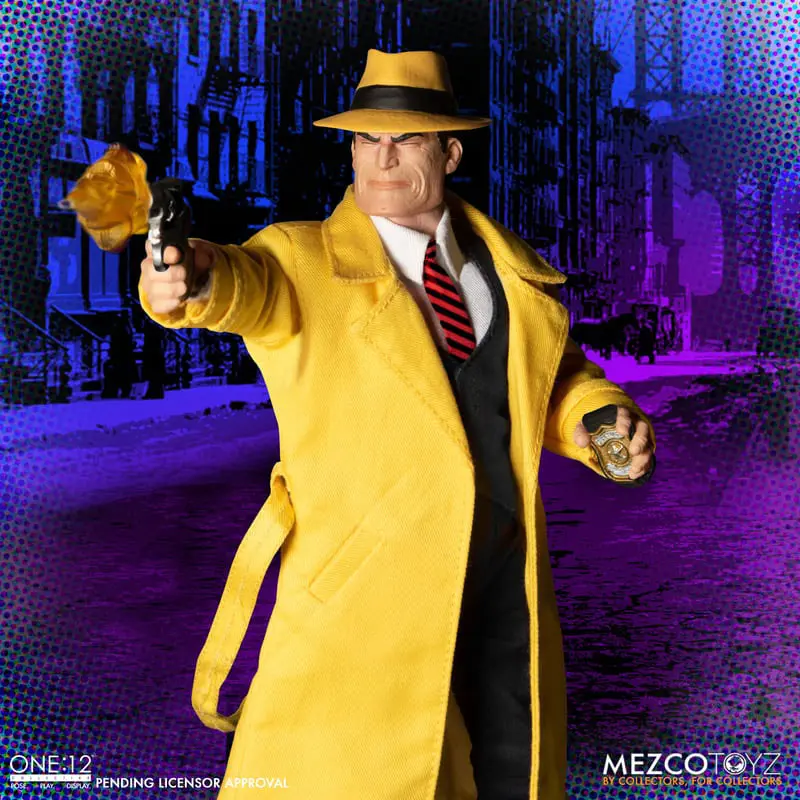 Dick Tracy Action Figures 1/12 Dick Tracy vs Flattop Set Cutie 17 cm poza produsului