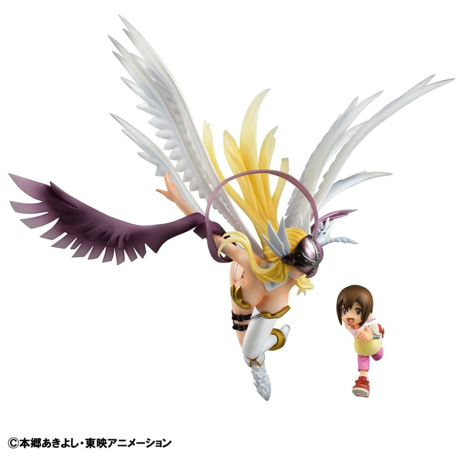 Digimon Adventure Precious G.E.M. Series Statuie din PVC Angewomon & Hikari Yagami 22 cm poza produsului
