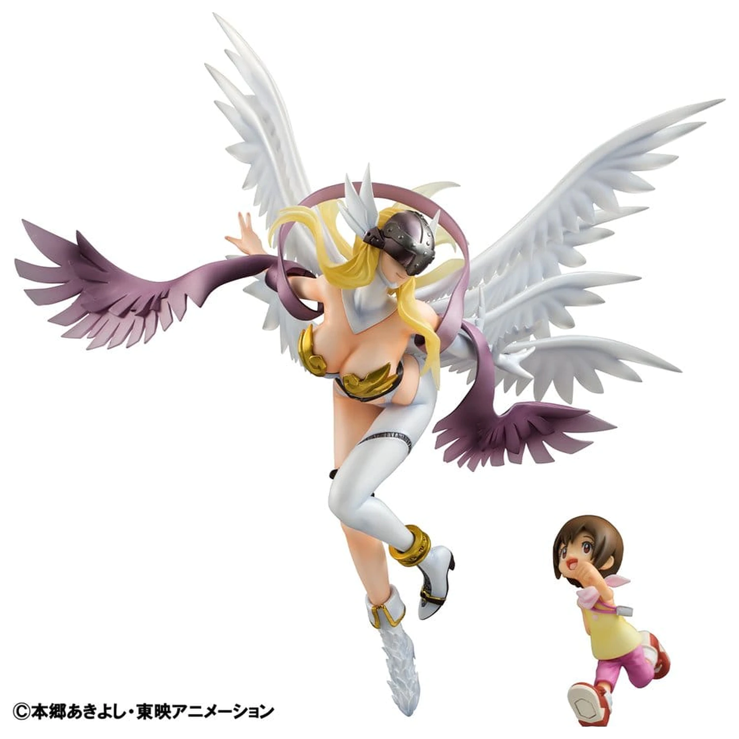 Digimon Adventure Precious G.E.M. Series Statuie din PVC Angewomon & Hikari Yagami 22 cm poza produsului