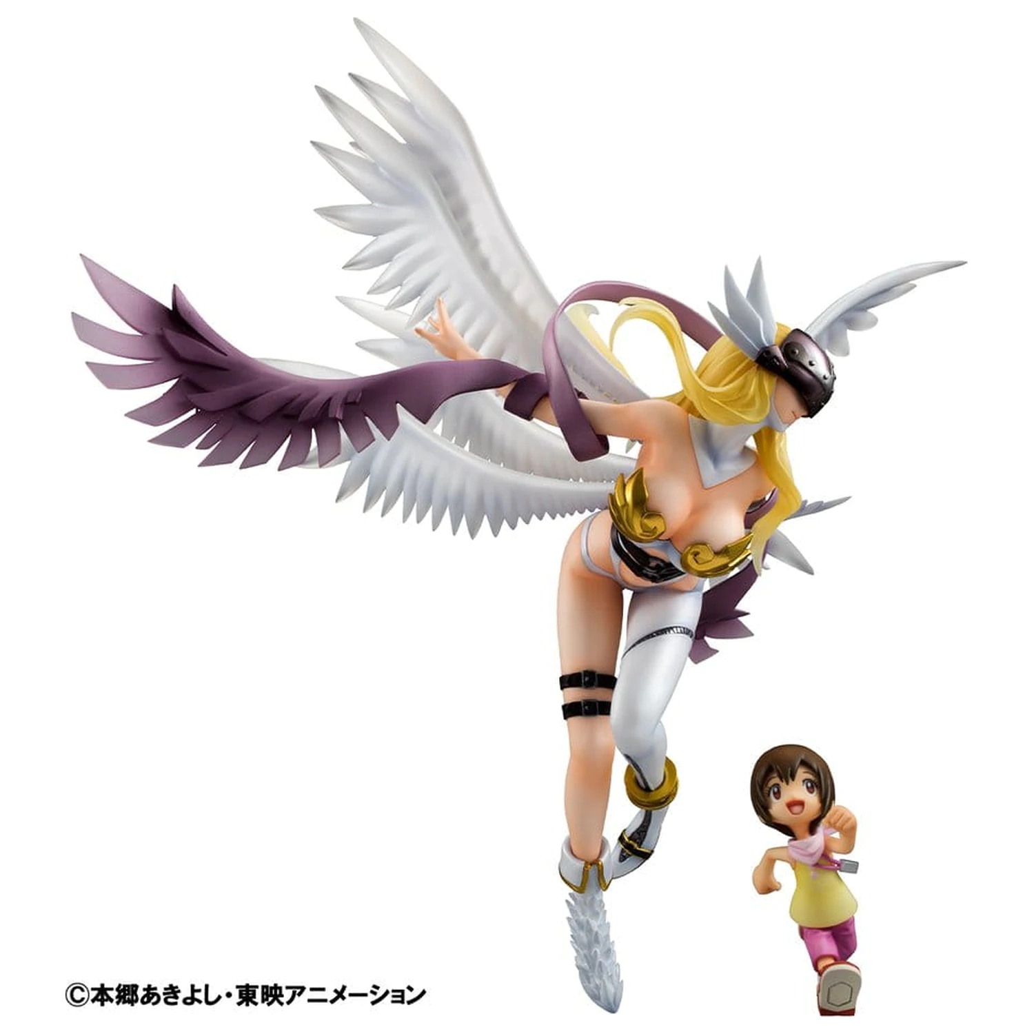 Digimon Adventure Precious G.E.M. Series Statuie din PVC Angewomon & Hikari Yagami 22 cm poza produsului