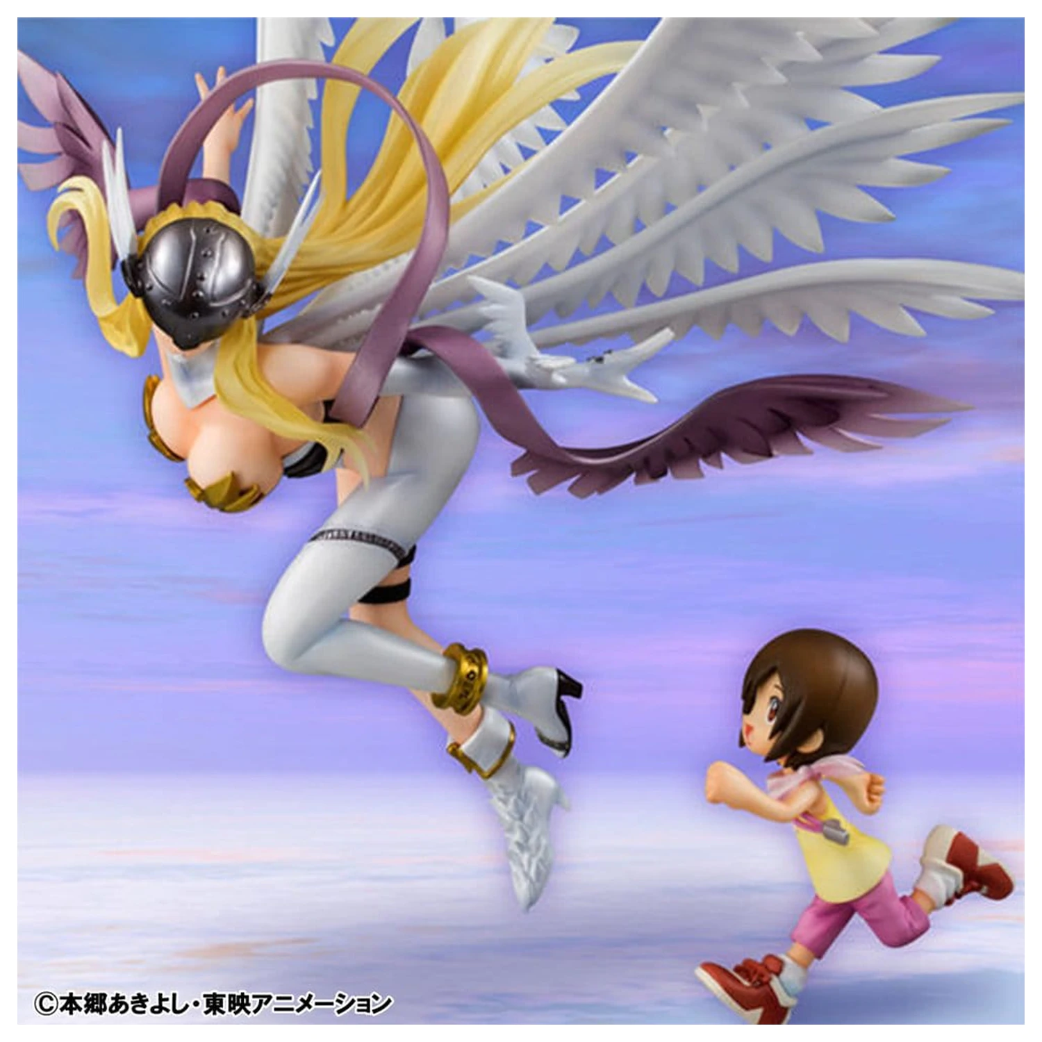 Digimon Adventure Precious G.E.M. Series Statuie din PVC Angewomon & Hikari Yagami 22 cm poza produsului