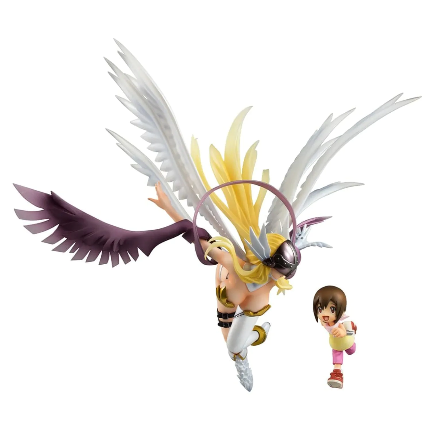 Digimon Adventure Precious G.E.M. Series Statuie din PVC Angewomon & Hikari Yagami 22 cm poza produsului