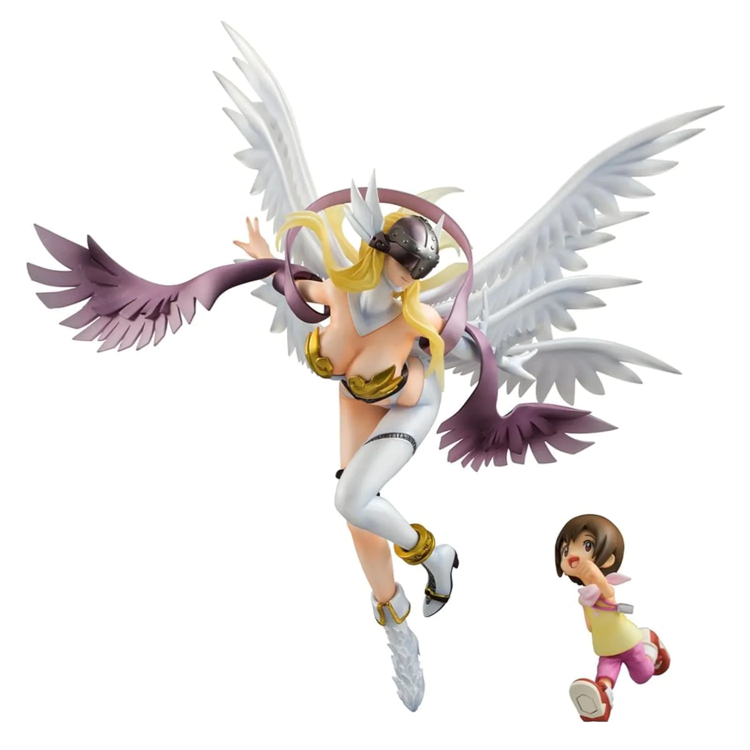 Digimon Adventure Precious G.E.M. Series Statuie din PVC Angewomon & Hikari Yagami 22 cm poza produsului