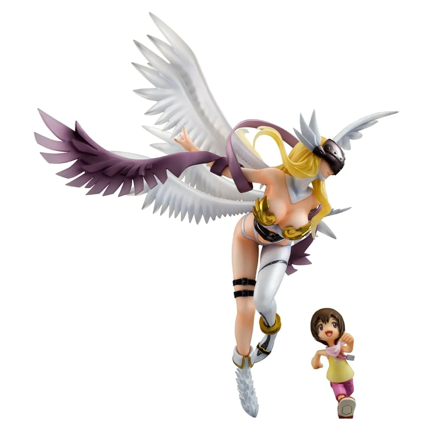 Digimon Adventure Precious G.E.M. Series Statuie din PVC Angewomon & Hikari Yagami 22 cm poza produsului