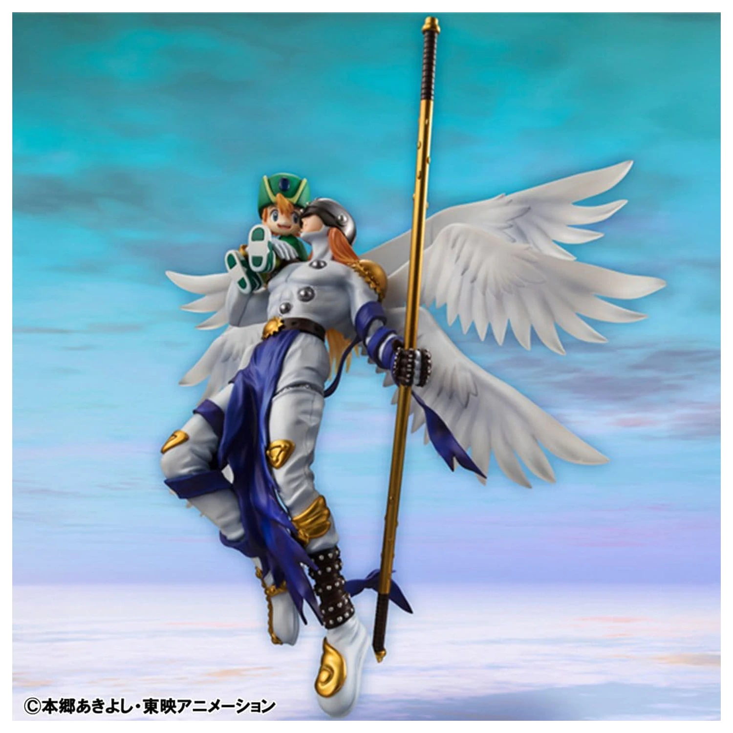 Digimon Adventure G.E.M. Series figurină PVC Angemon & Takeru Takaishi 22 cm poza produsului