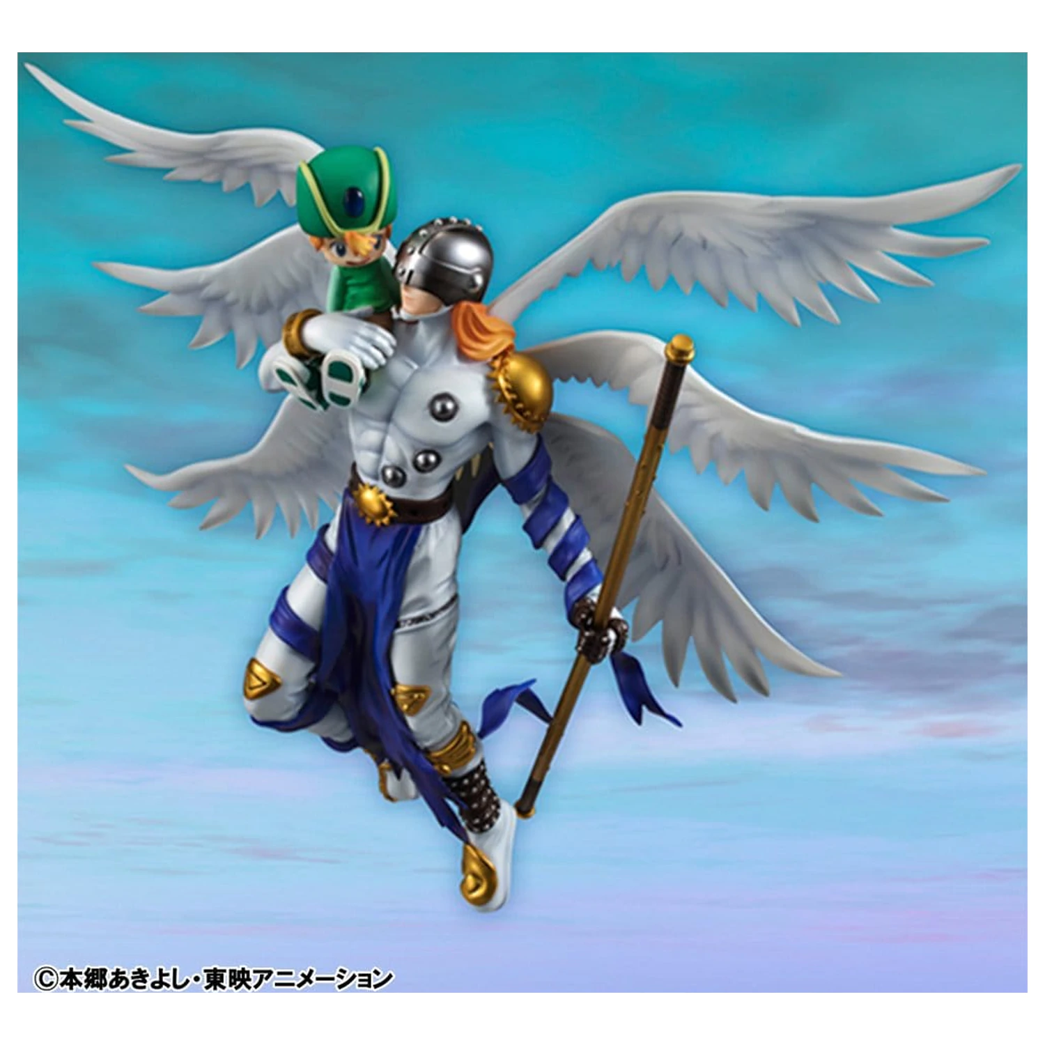Digimon Adventure G.E.M. Series figurină PVC Angemon & Takeru Takaishi 22 cm poza produsului