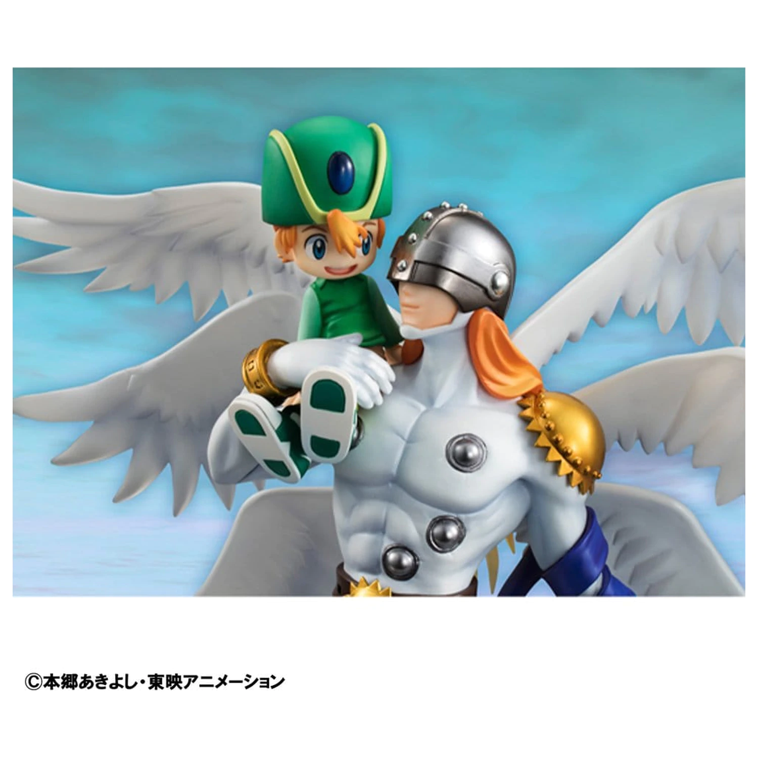 Digimon Adventure G.E.M. Series figurină PVC Angemon & Takeru Takaishi 22 cm poza produsului