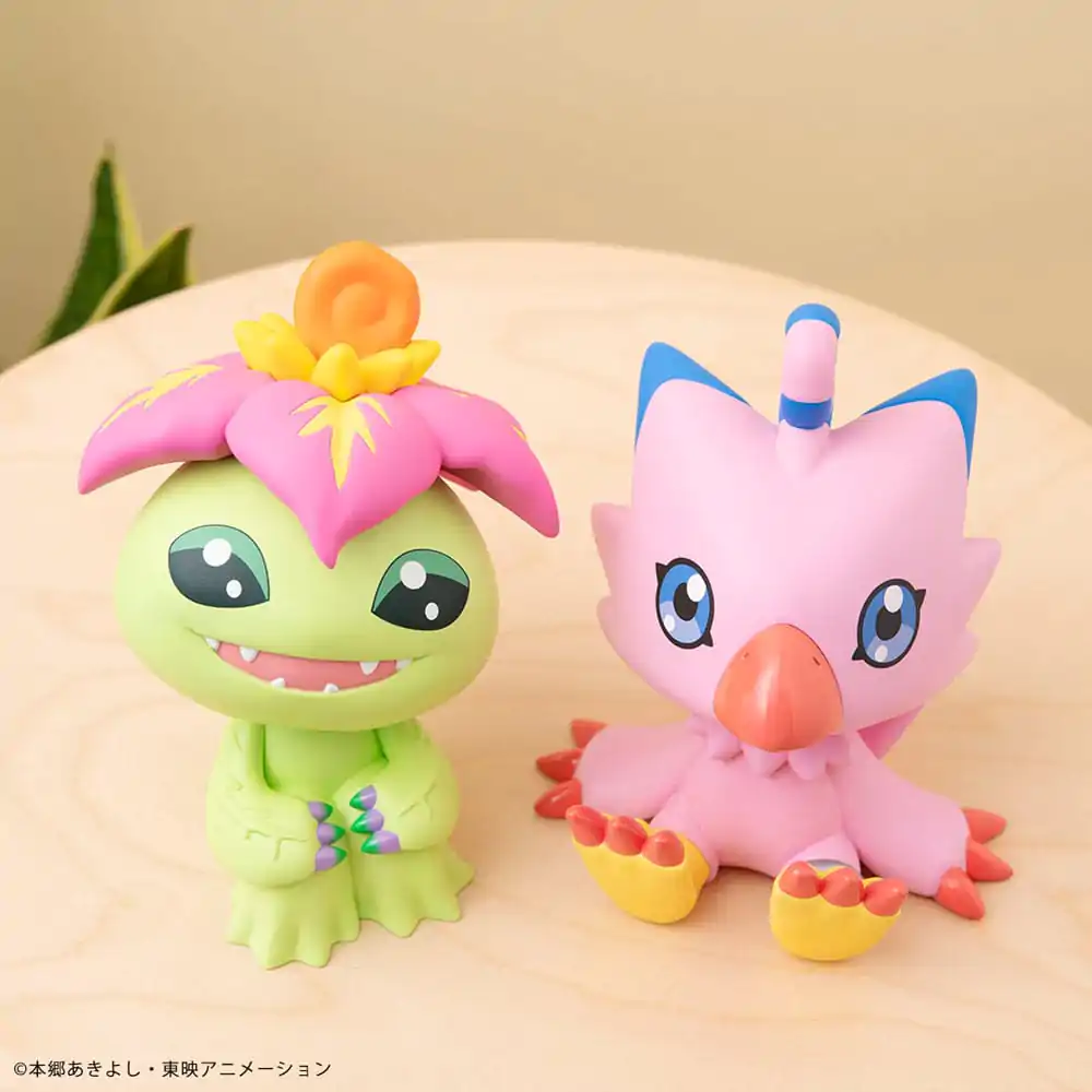 Statuete PVC Digimon Adventure Look Up Tentomon & Palmon 11 cm (cu cadou) poza produsului