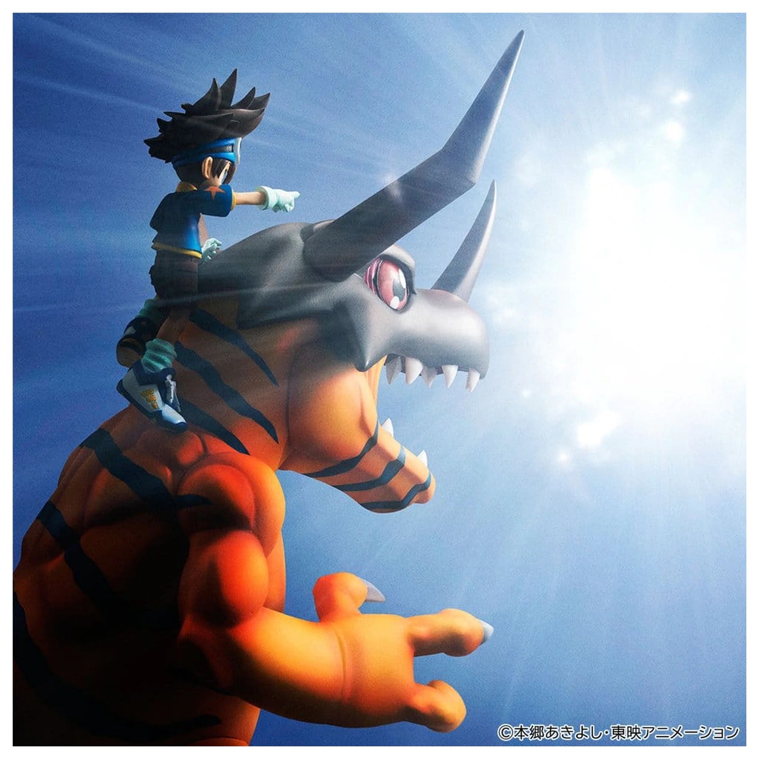 Digimon Adventure Precious G.E.M. Series figurina PVC Greymon & Taichi Yagami 25 cm poza produsului