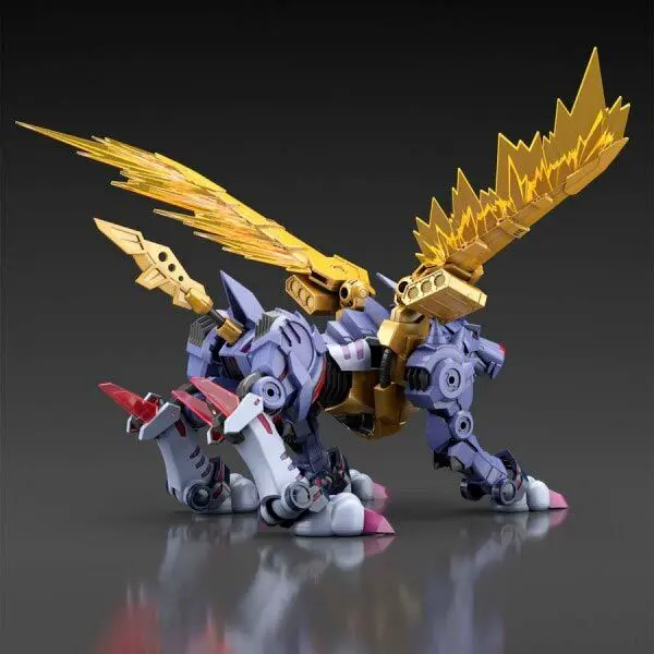 Figurina Kit de Model Digimon Metal Garurumon 14 cm poza produsului
