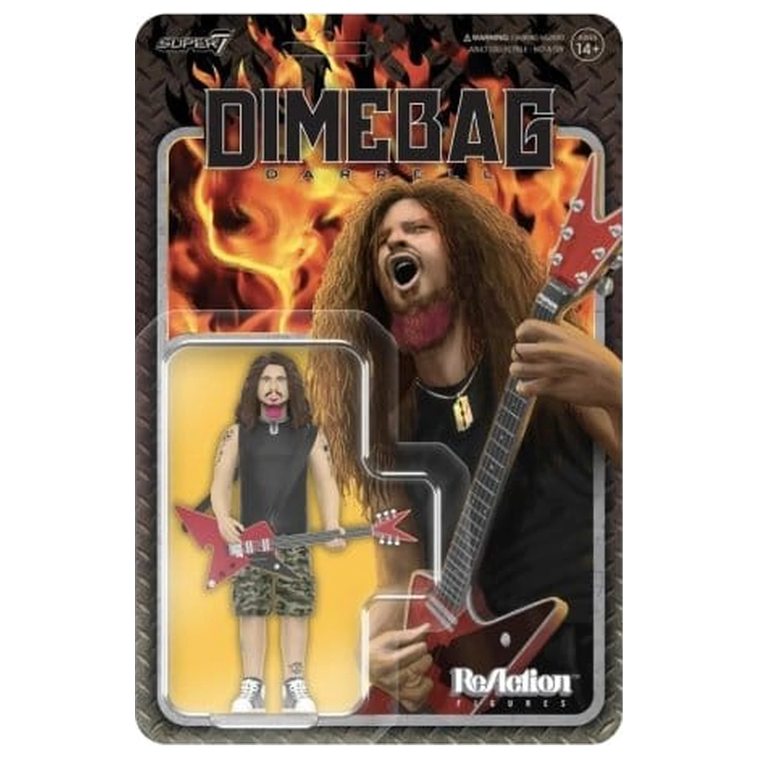 Dimebag Darrell ReAction Action Figure Wave 01 Dimebag Darrell Culprit figurina de acțiune poza produsului