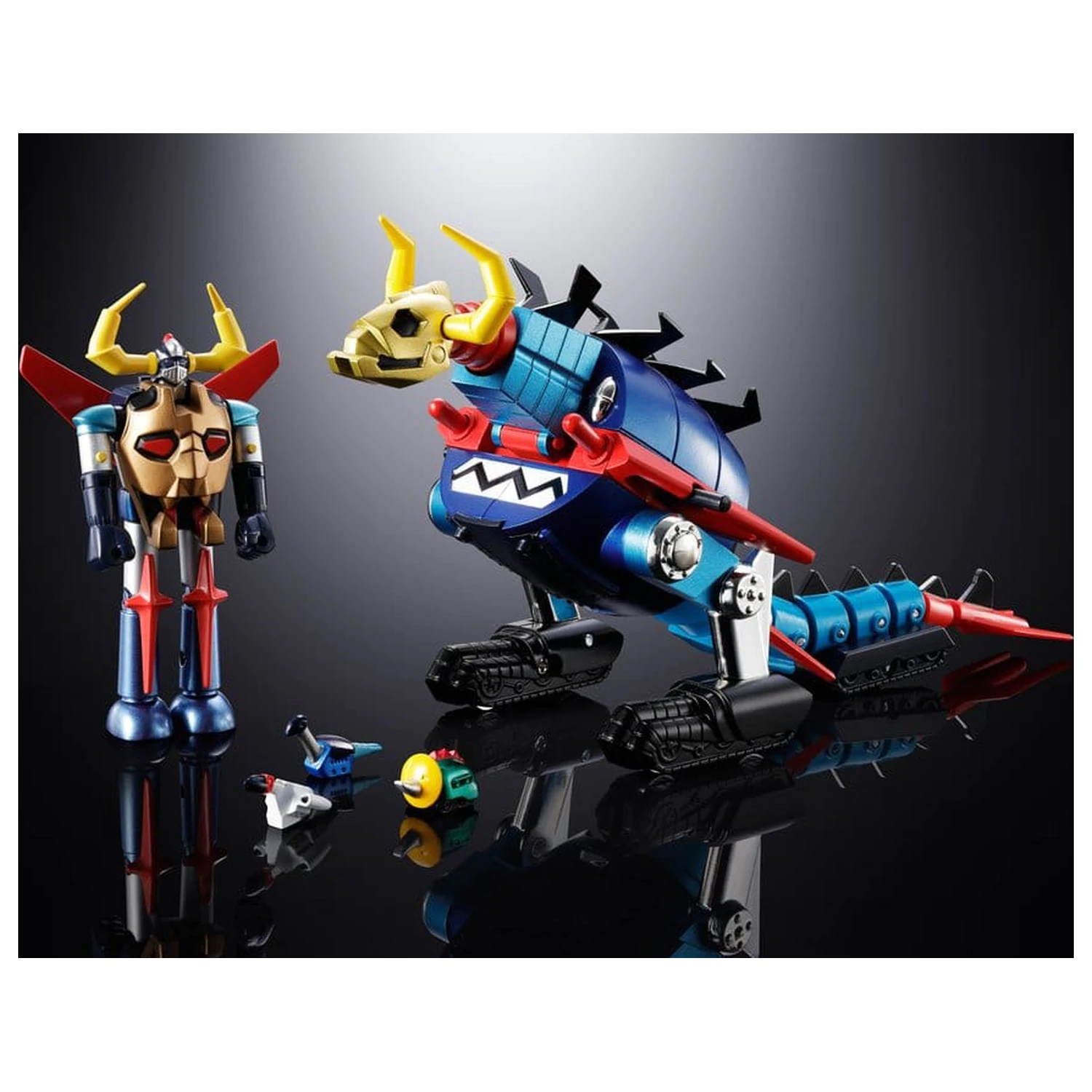 Dino Mech Gaiking Chogokin figurina de acțiune Daikumaryu & Gaiking 20 cm poza produsului