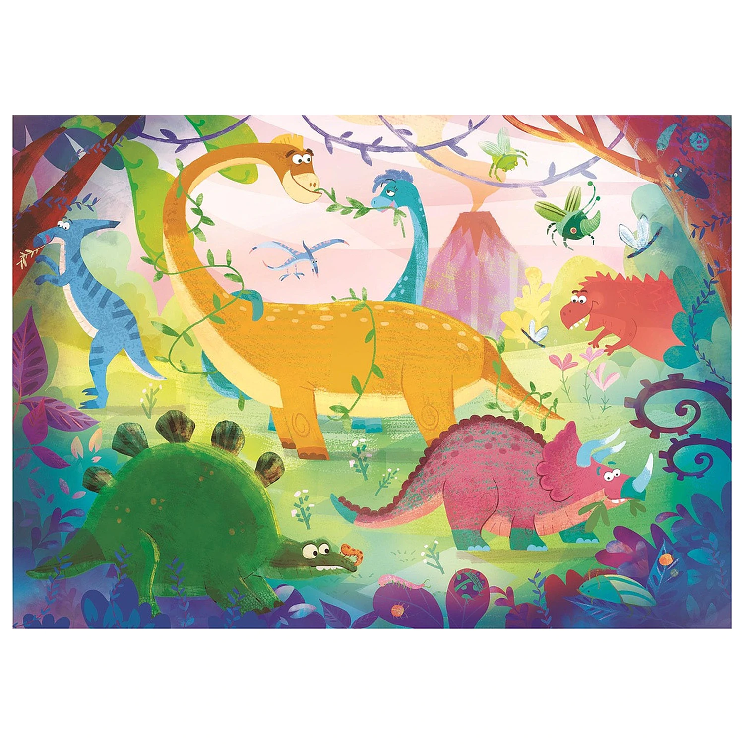 Dinosaur Funny Puzzle 2x20 piese Clementoni poza produsului