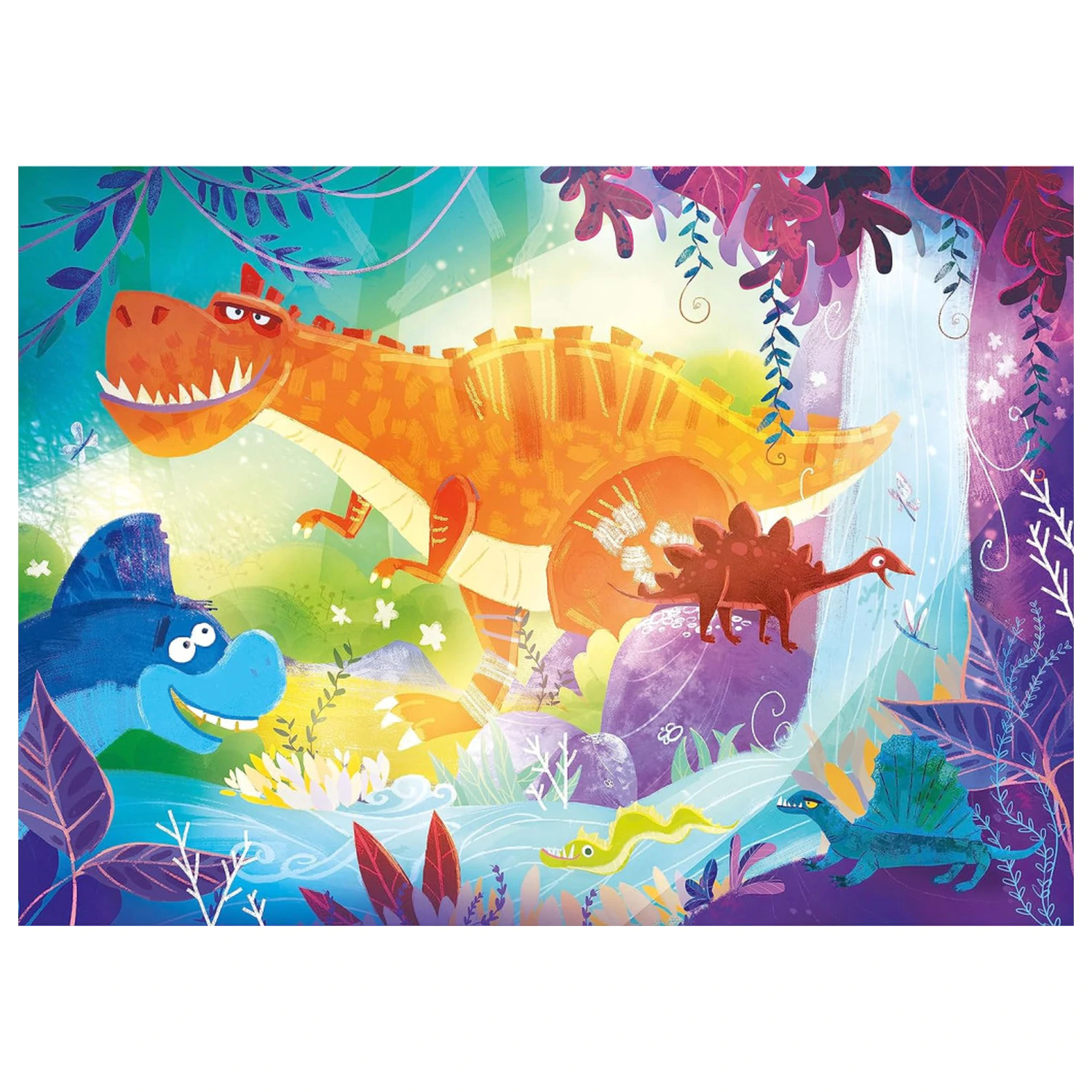 Dinosaur Funny Puzzle 2x20 piese Clementoni poza produsului