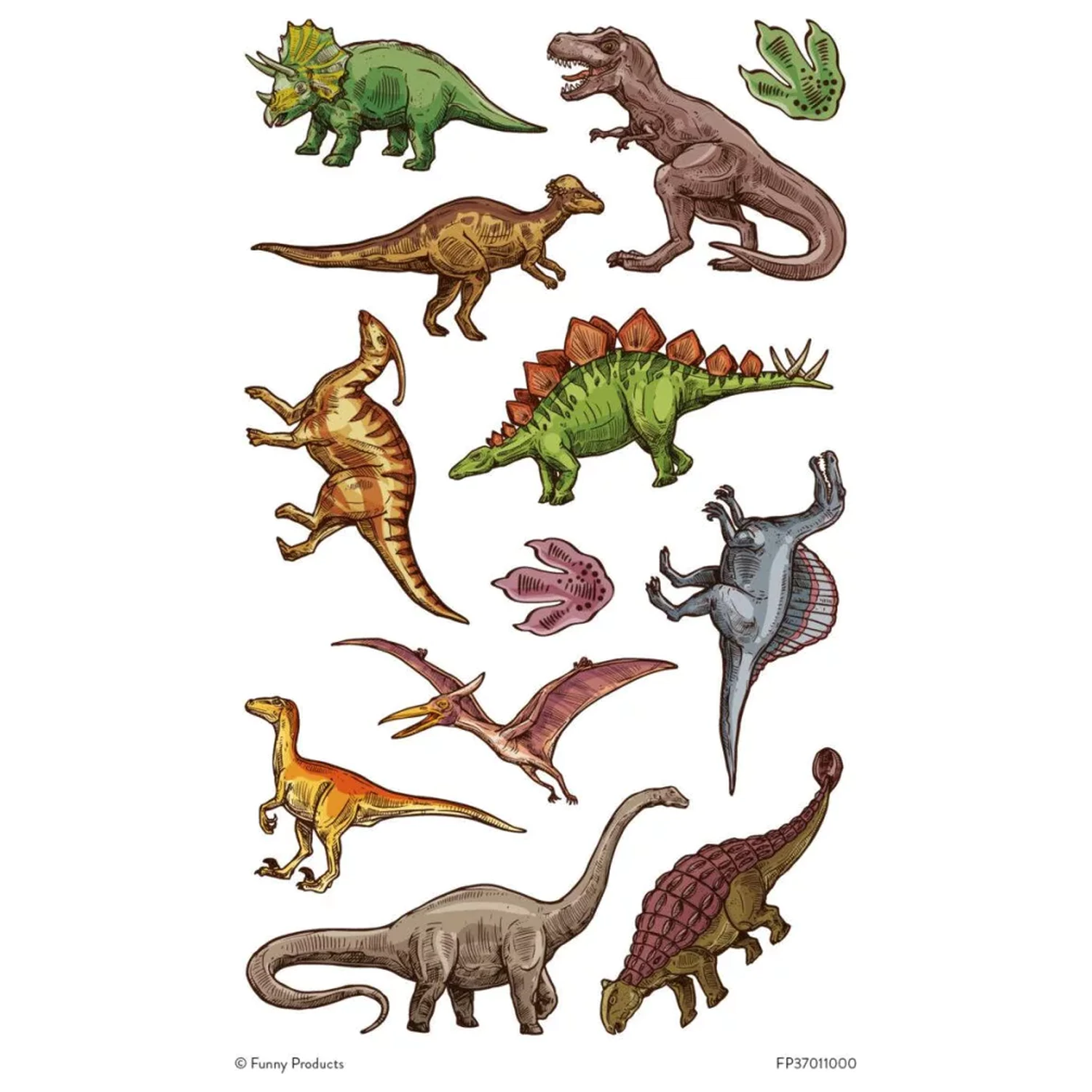 Dinosaur Legends tattoos 12 bucati poza produsului