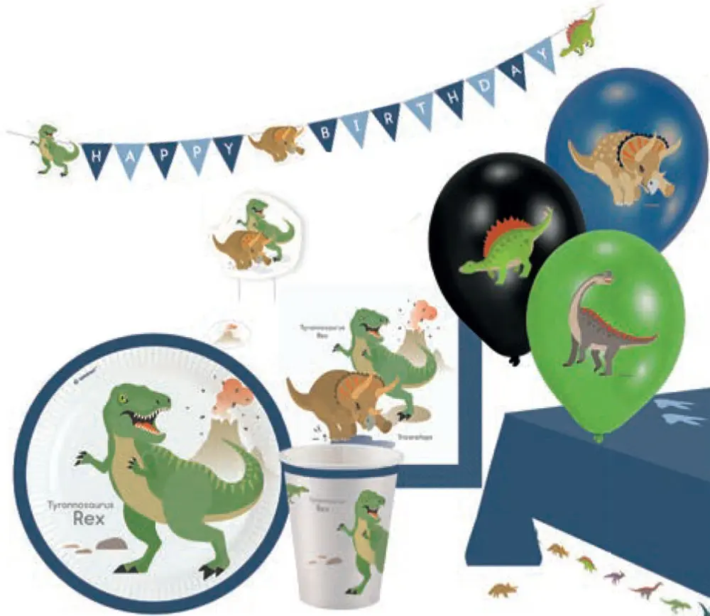 Dinosaur Party Set 45 bucăți poza produsului