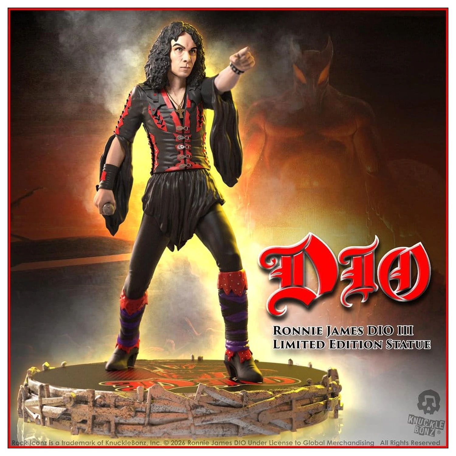 Dio Rock Iconz Statuie Ronnie James Dio III 18 cm poza produsului