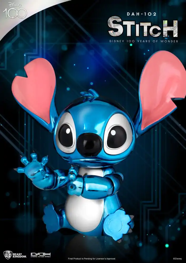 Disney 100 Years of Wonder Dynamic 8ction Heroes Figurina de Acțiune 1/9 Stitch (Lilo & Stitch) 16 cm poza produsului