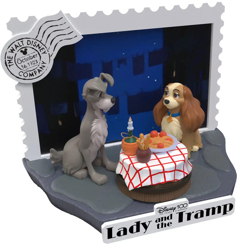 Disney 100th Anniversary D-Stage PVC Dioramă Lady And The Tramp 12 cm poza produsului