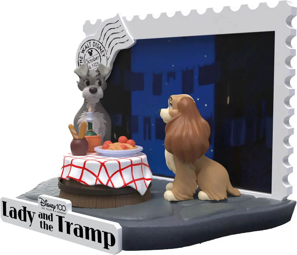 Disney 100th Anniversary D-Stage PVC Dioramă Lady And The Tramp 12 cm poza produsului