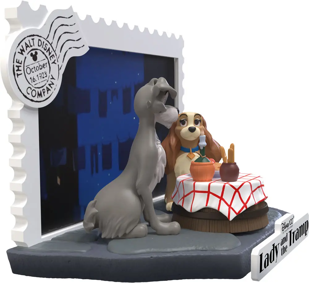 Disney 100th Anniversary D-Stage PVC Dioramă Lady And The Tramp 12 cm poza produsului