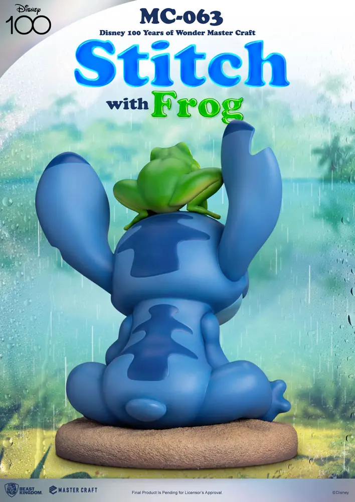 Disney 100th Master Craft Statuie Stitch with Frog 34 cm poza produsului