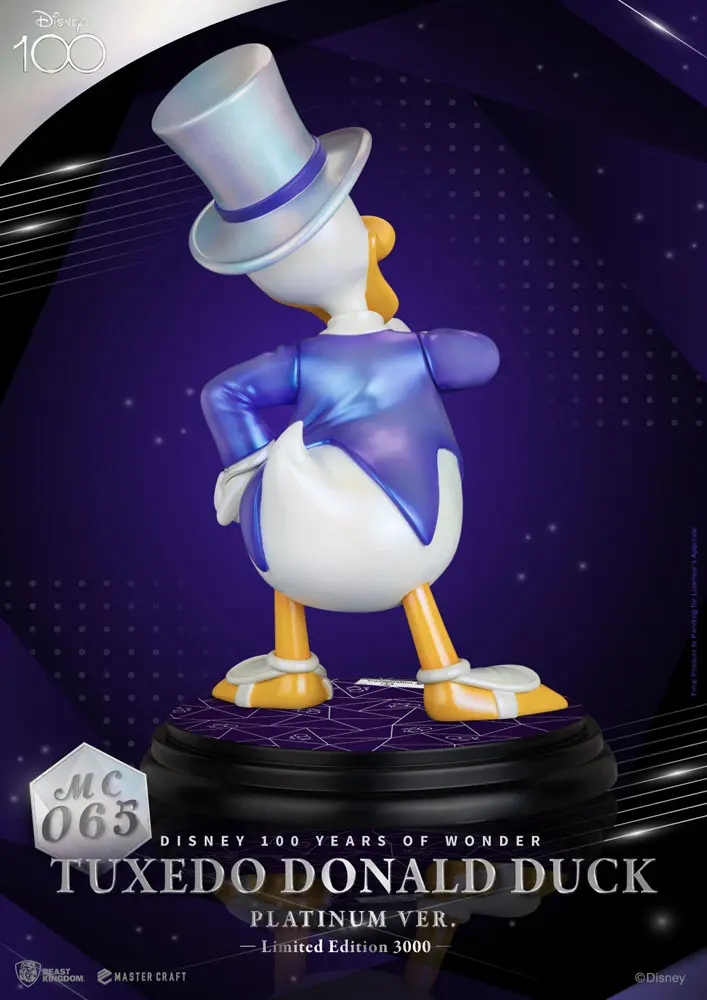 Disney 100th Master Craft Statuie Tuxedo Donald Duck (Platinum Ver.) poza produsului