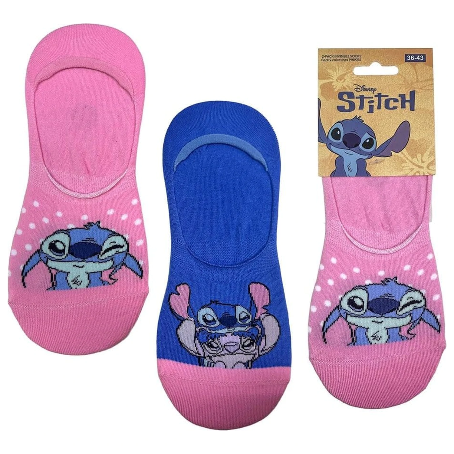 Sosete Disney Pachet 2 bucati Stitch Pinkies 36-43 poza produsului