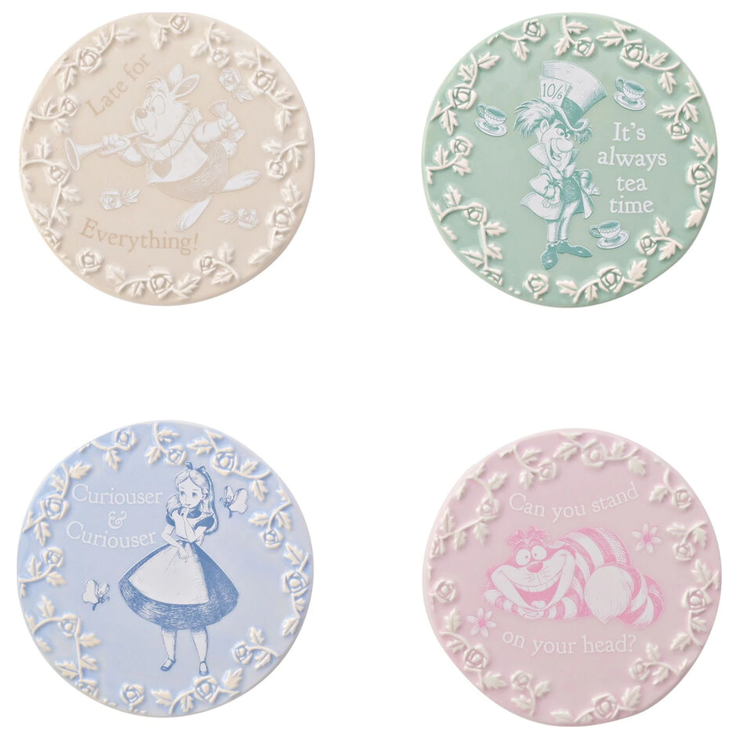 Disney Alice in Wonderland set de 4 suporturi pentru pahare poza produsului