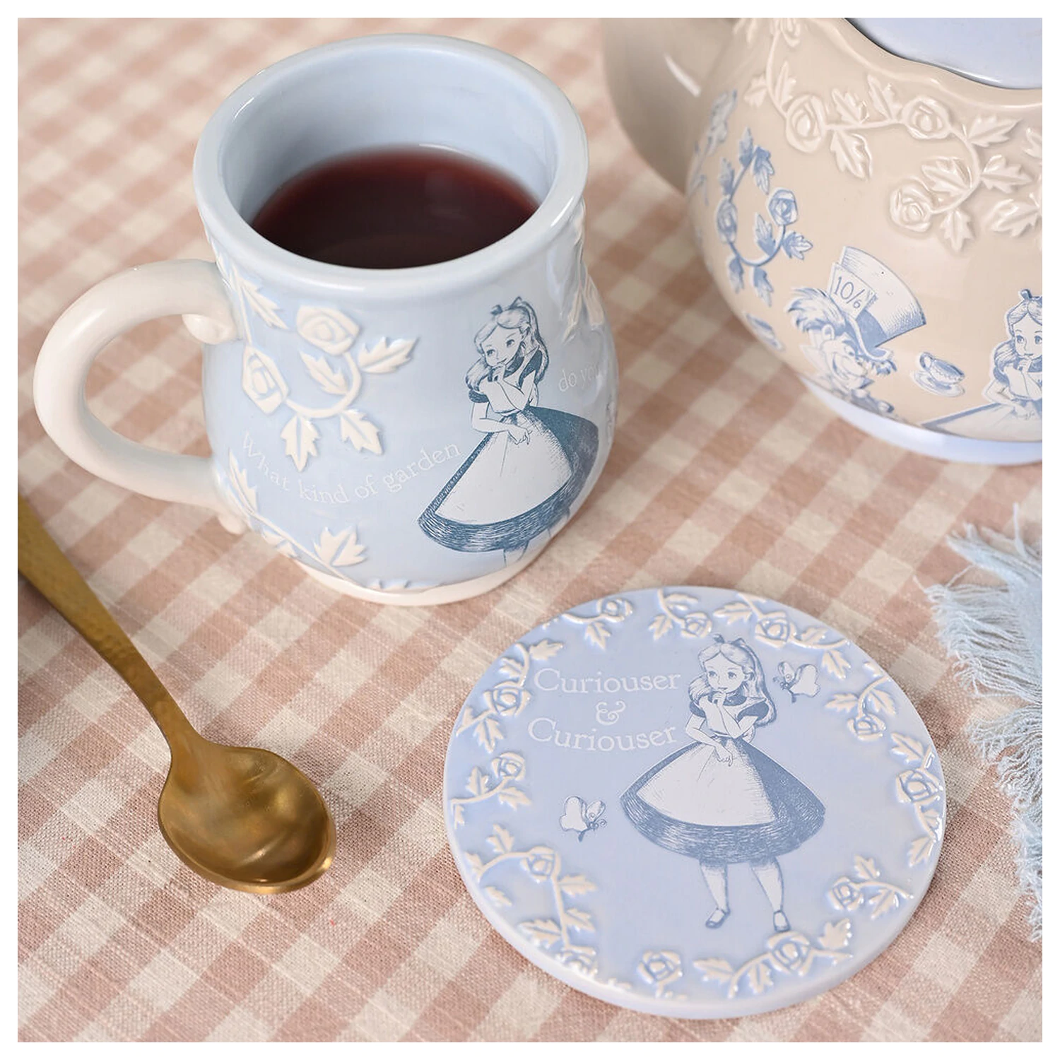 Disney Alice in Wonderland set de 4 suporturi pentru pahare poza produsului