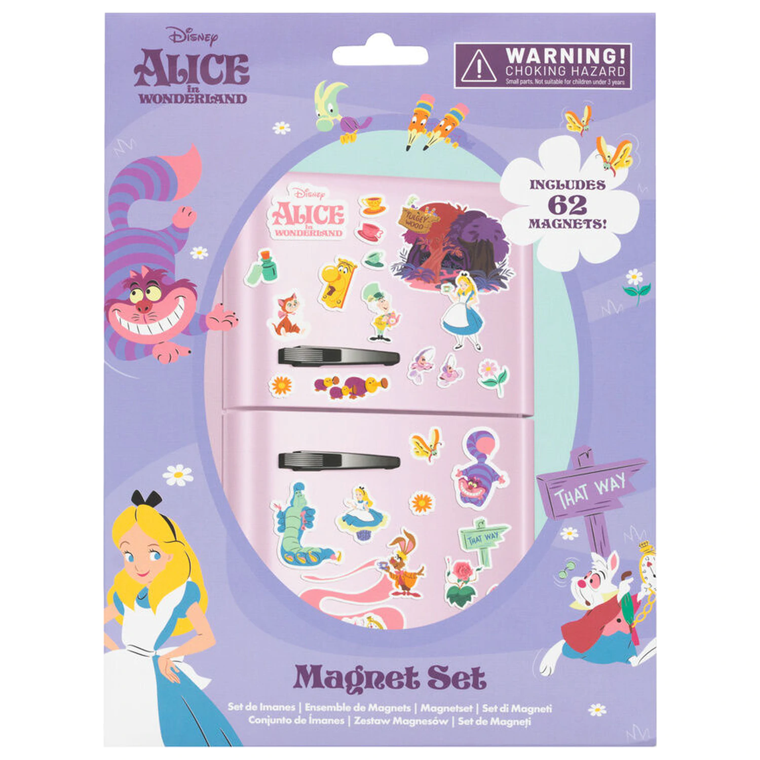 Disney Alice in Wonderland set de magneți decupați poza produsului