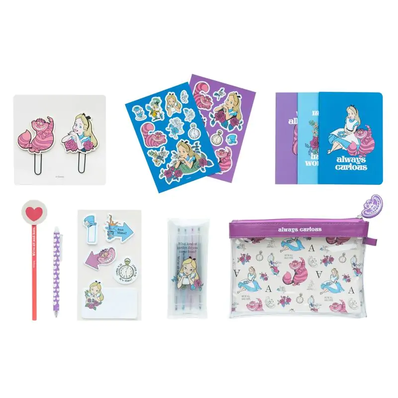 Disney Alice in Wonderland set de papetărie poza produsului