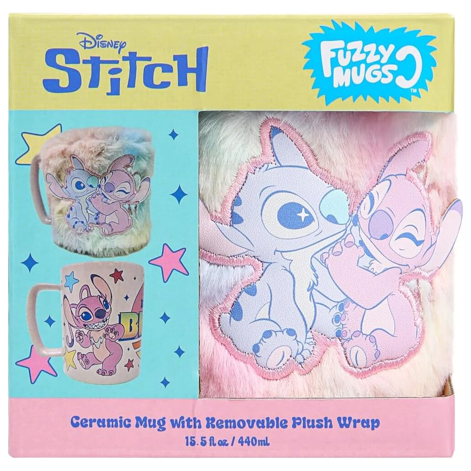 Disney Angel & Stitch Cană Fuzzy 440ml poza produsului