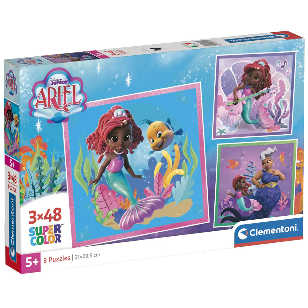 Puzzle Disney Ariel 3x48 piese poza produsului