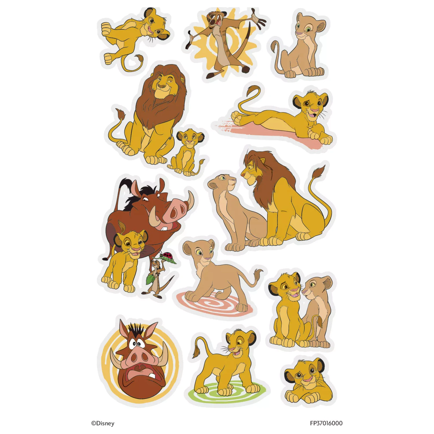 Disney The Lion King Fun tatuaj set 12 piese poza produsului