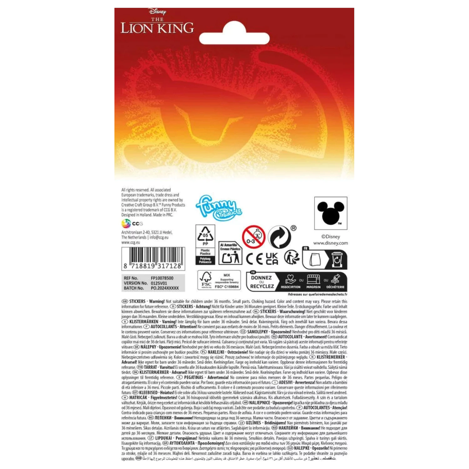 Disney The Lion King Pride Lands Autocolant poza produsului