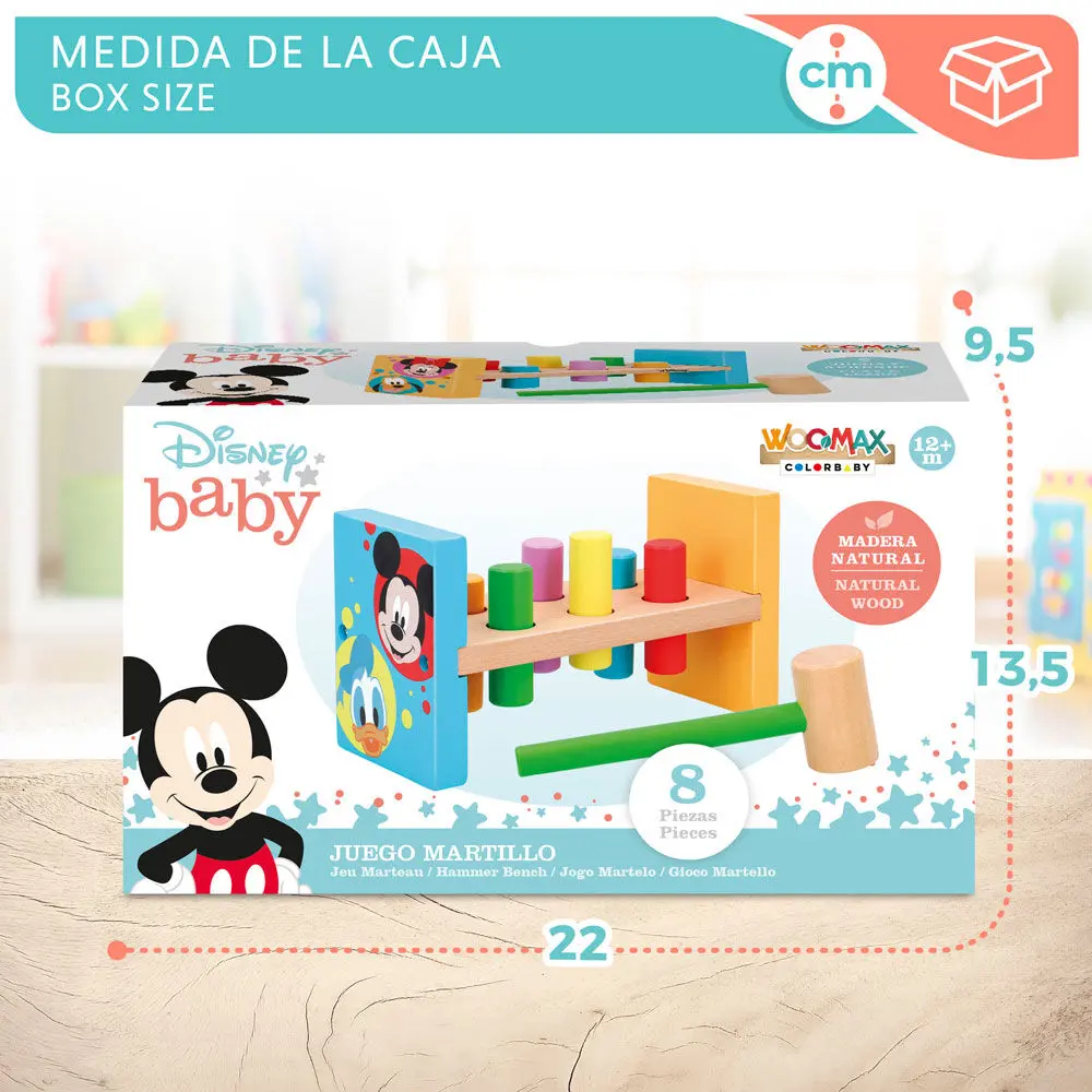 Disney Baby set ciocan de lemn poza produsului