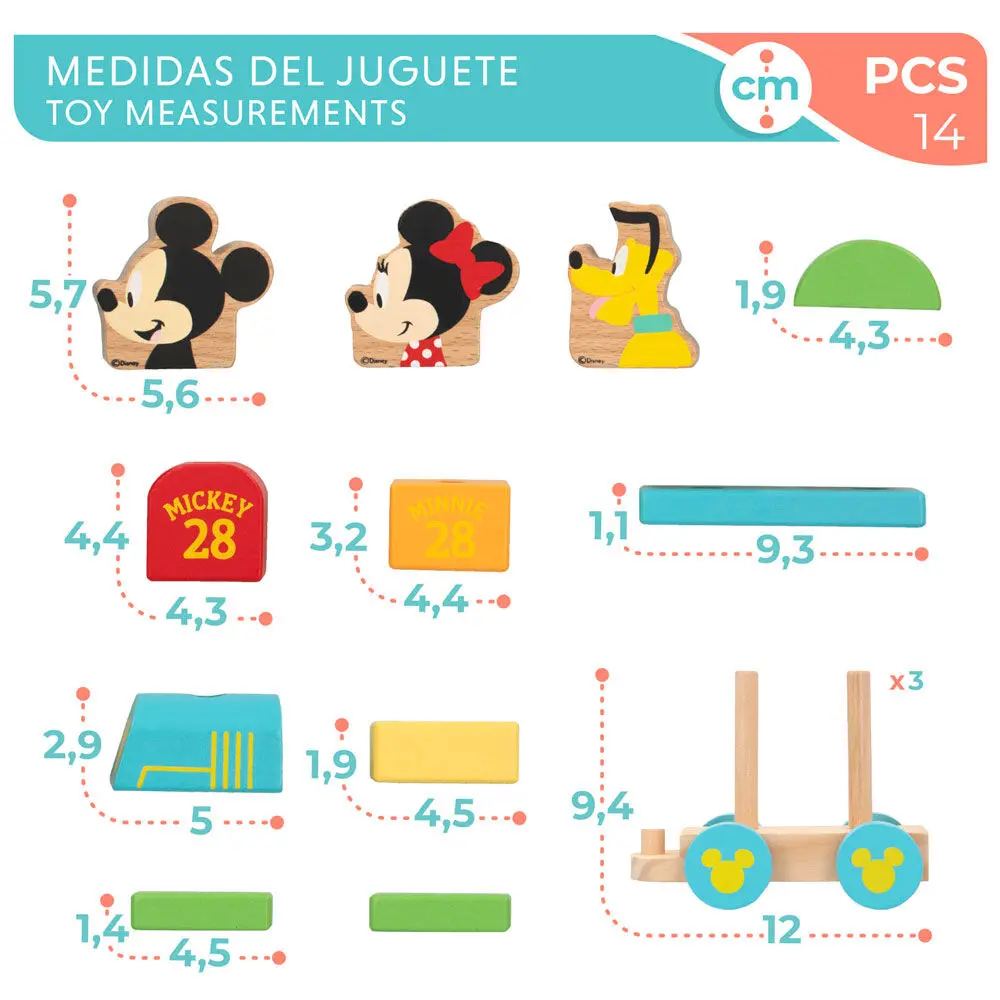 Disney Baby tren de lemn poza produsului