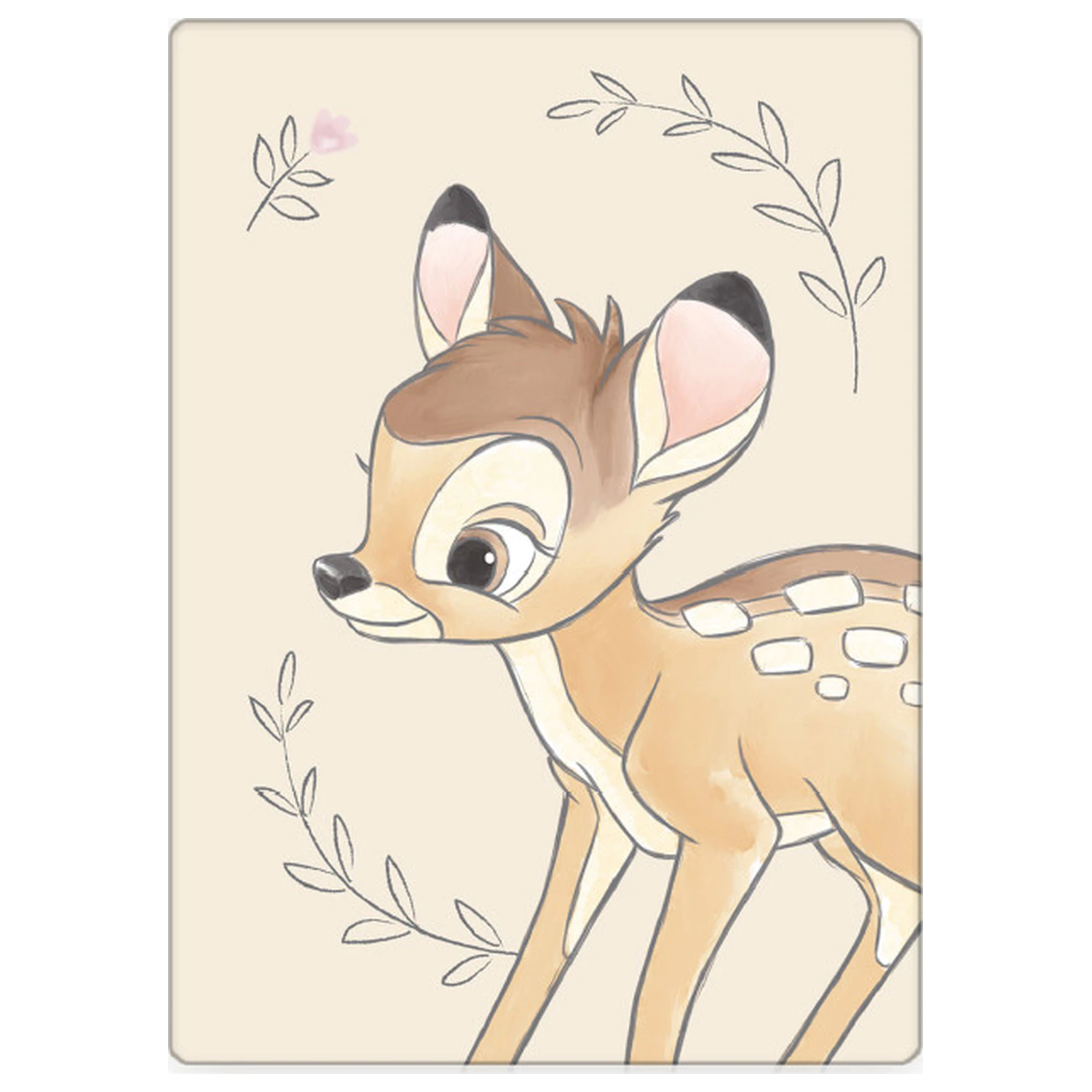 Disney Bambi pătură polar fleece bej poza produsului