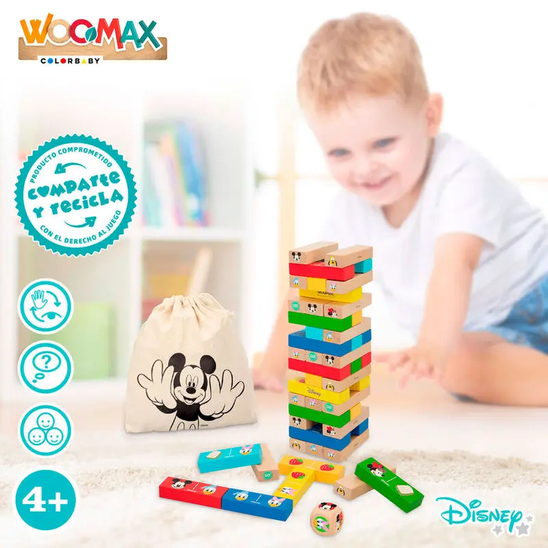 Disney turn de blocuri + set din lemn domino poza produsului