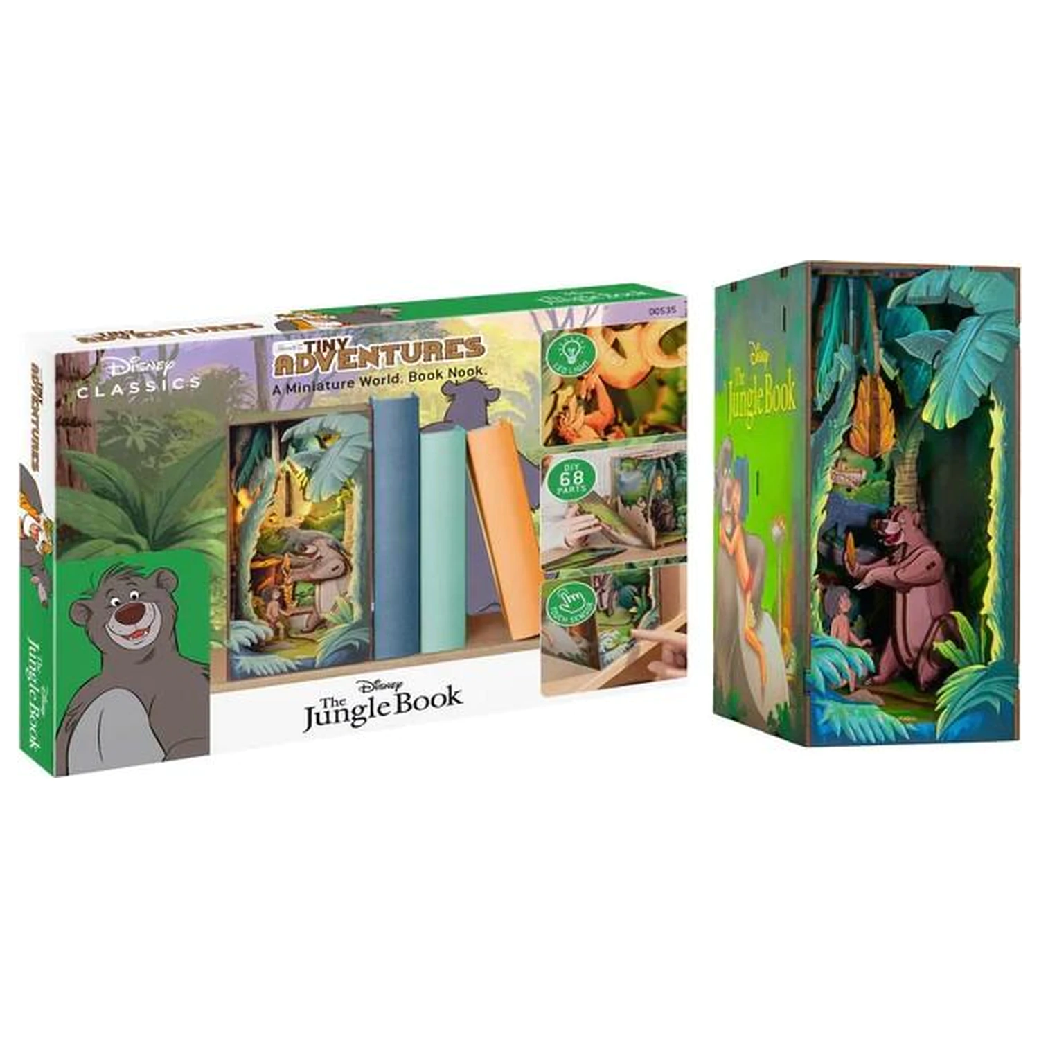 Disney Book Nook Kit The Jungle Book 68 piese + LED Light poza produsului