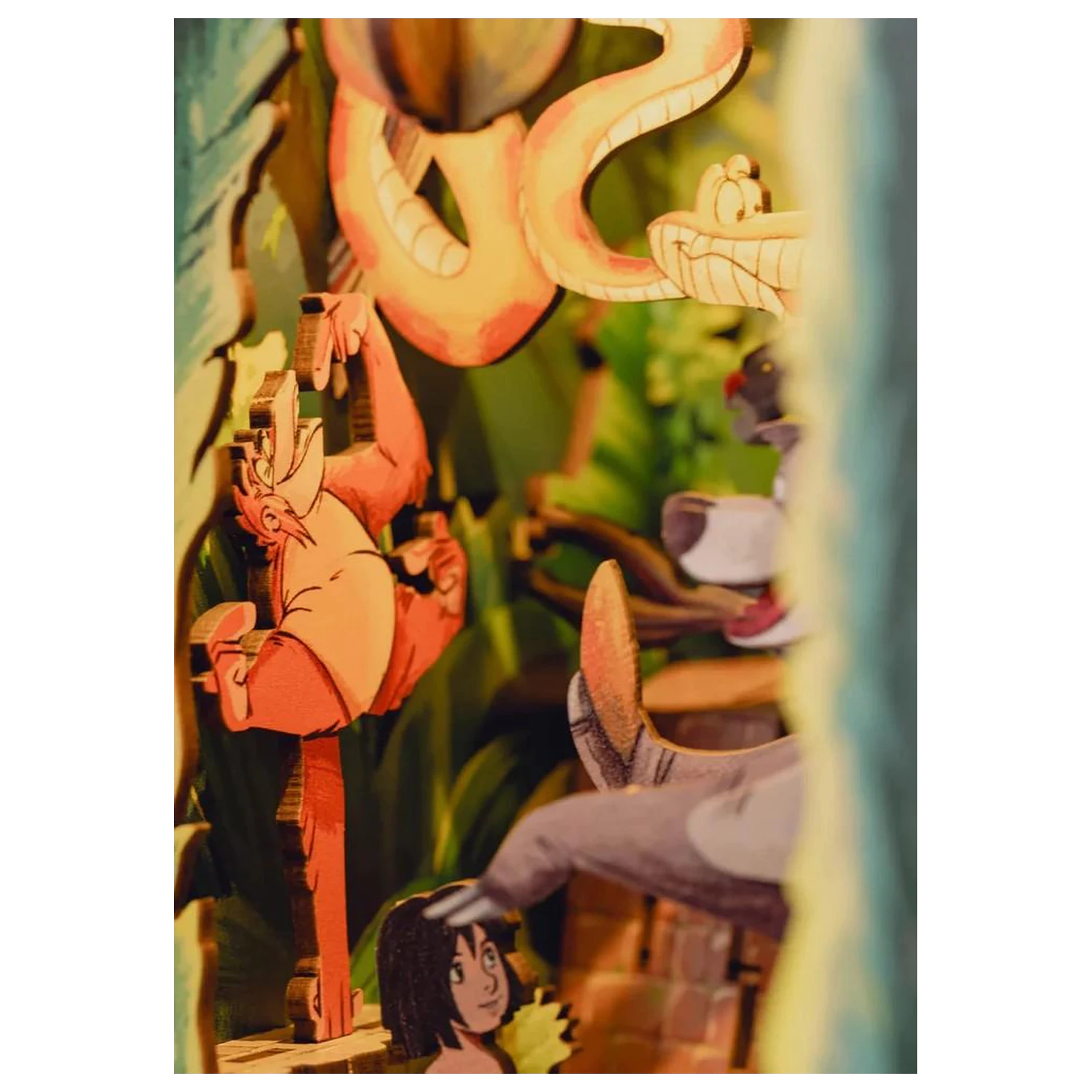 Disney Book Nook Kit The Jungle Book 68 piese + LED Light poza produsului