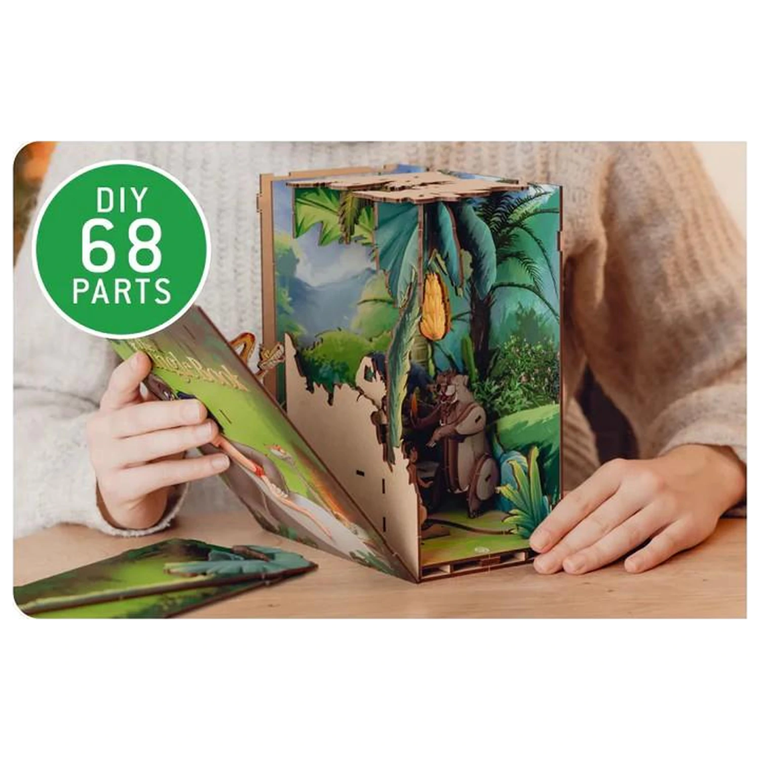 Disney Book Nook Kit The Jungle Book 68 piese + LED Light poza produsului