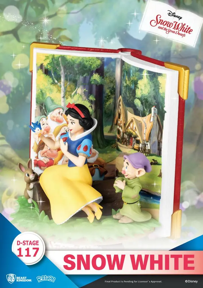 Disney Book Series D-Stage PVC Diorama Alba ca Zapada 13 cm poza produsului